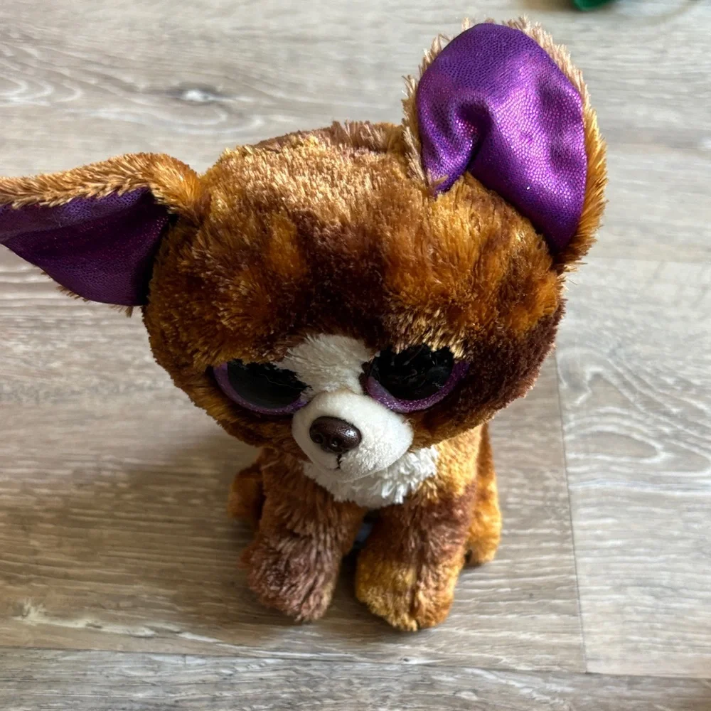 Ty Plush Assortment - Brown, White, Green, Blue, Pink, Purple
